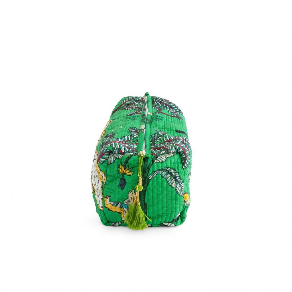 Pouch bag (Green Tiger print)