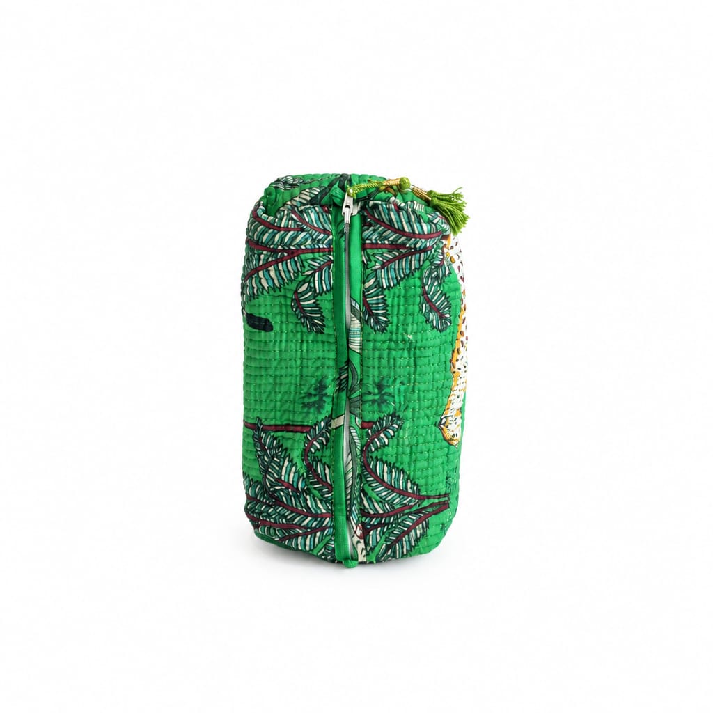 Pouch bag (Green Tiger print)