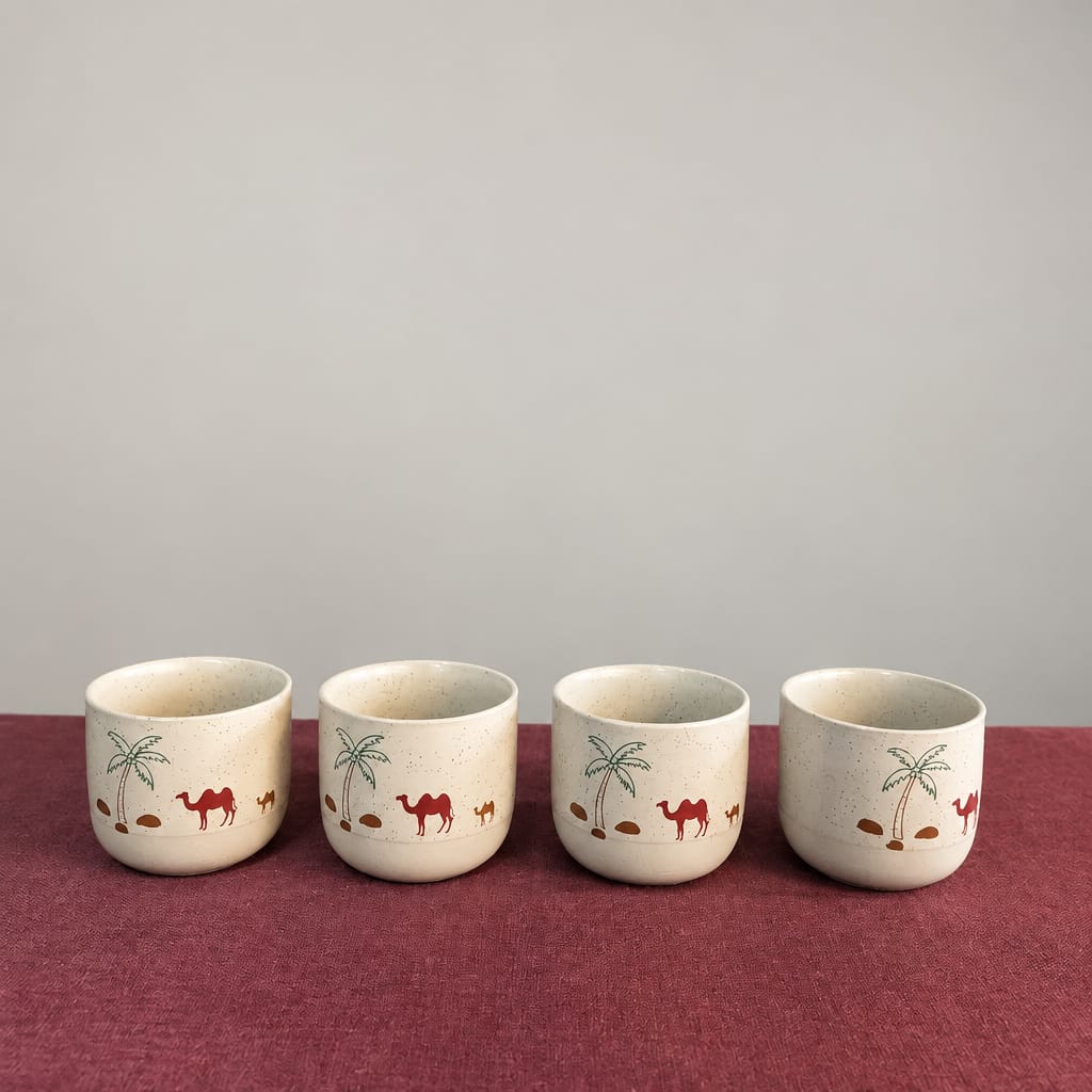 Camel dessert cup set