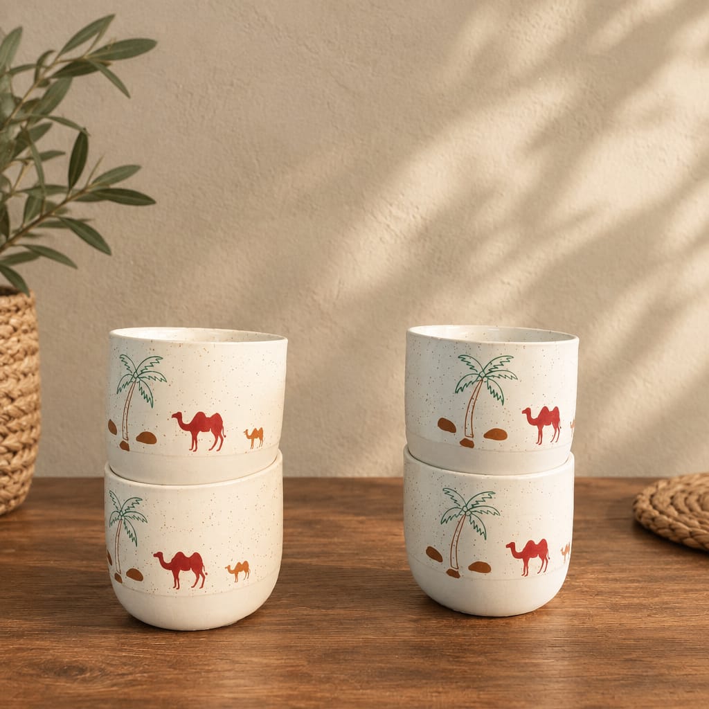 Camel dessert cup set