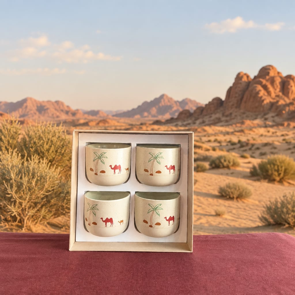 Camel dessert cup set